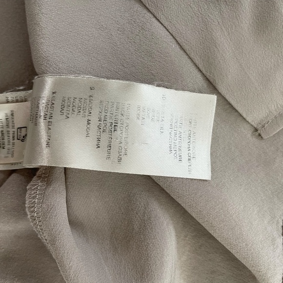 Falconeri Silk Collared Shirt size small tanned / beige - Picture 11 of 13